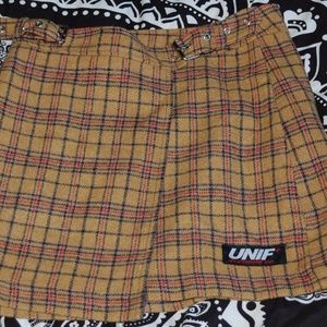 UNIF plaid skirt NWOT